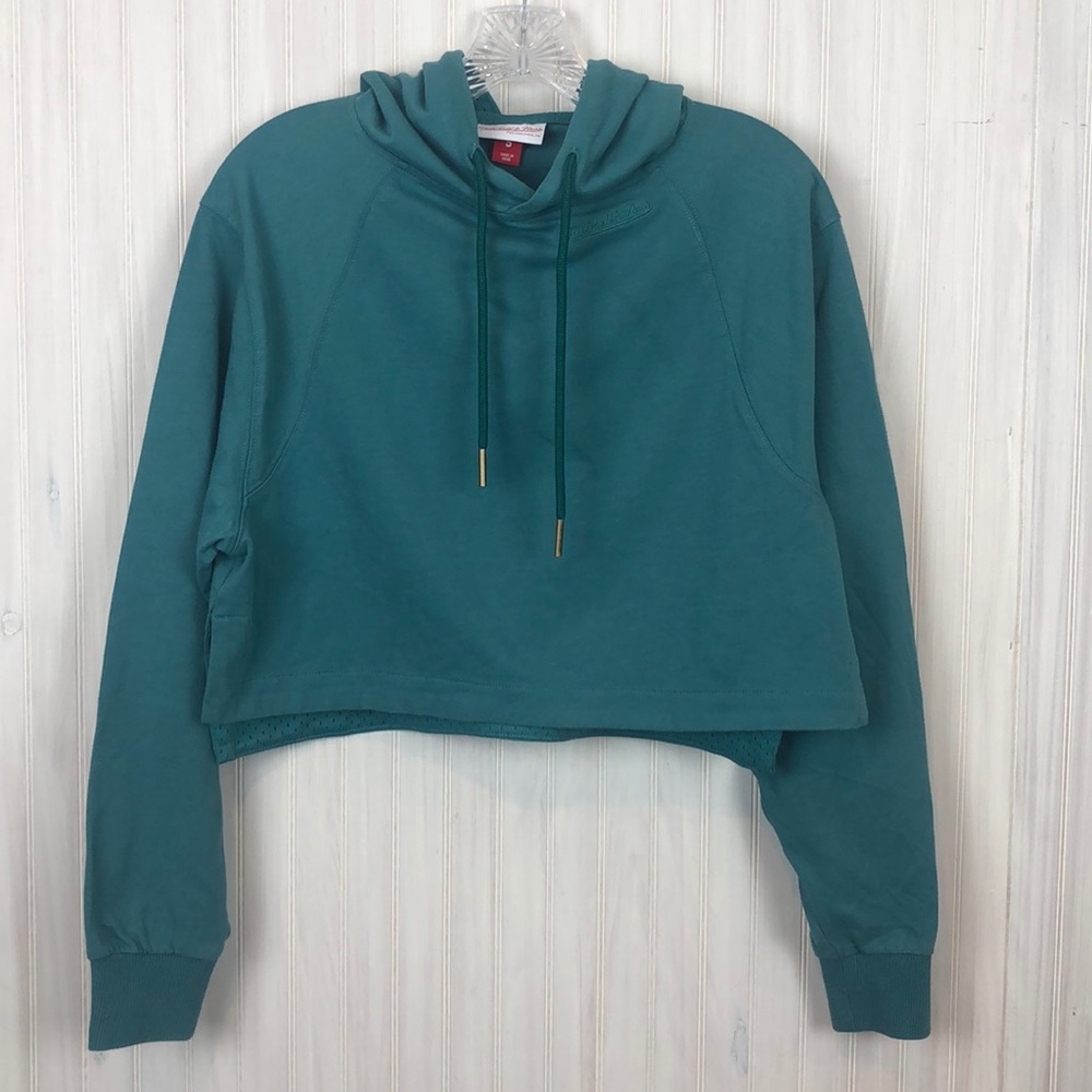 MITCHELL AND NESS CROPPED HOODIE BLANK